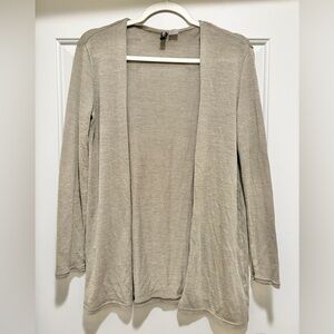 H&M Light Gray Open Cardigan